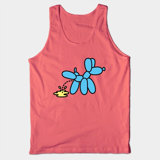 Balloon artist, balloon twister, peeing dog balloon animal Tank Top by LaundryFactory